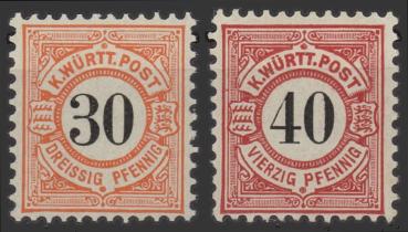 WUeeRTTEMBERG_1900_Nr_61_62_postfrisch_Bild1