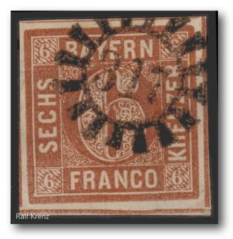Bayern_1850_Nr_4II_gestempelt_Bild1