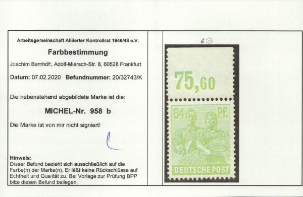 KONTROLLRAT_1947_Nr_958b_postfrisch_Bild2