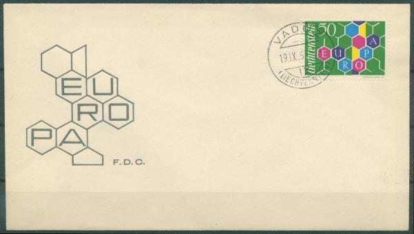 LIECHTENSTEIN_1960_Nr_398_Ersttagsbrief_Bild1