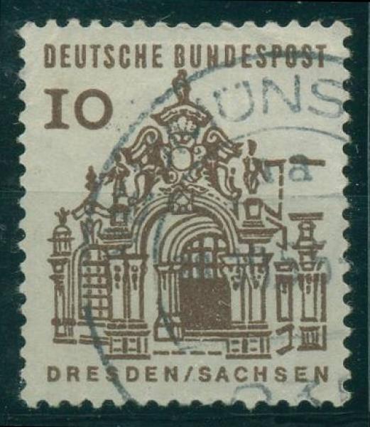 BUND_1964_PLATTENFEHLER_Nr_454_I_gestempelt_Bild1