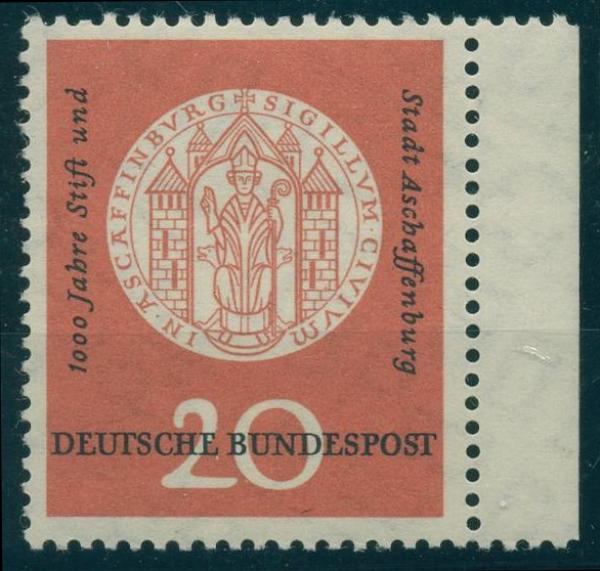 BUND_1957_PLATTENFEHLER_Nr_255_VI_postfrisch_Bild1