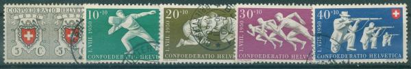SCHWEIZ_1950_Nr_545_549_gestempelt_Bild1