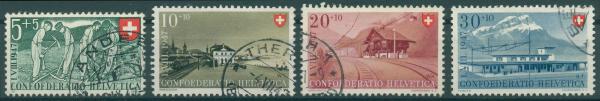 SCHWEIZ_1947_Nr_480_483_gestempelt_Bild1