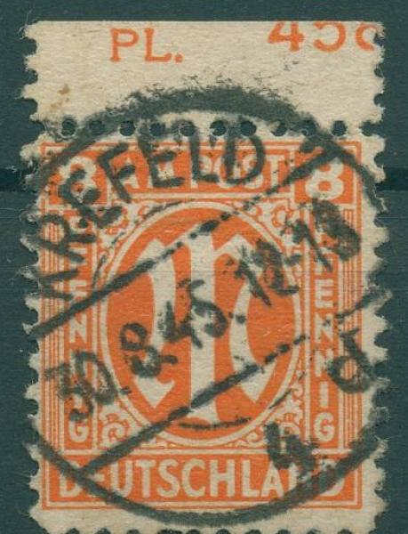 BIZONE_1945_Nr_5_PlNr_gestempelt_Bild1