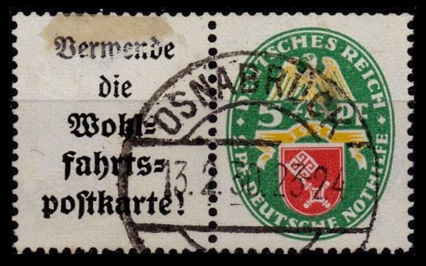 DEUTSCHES_REICH_1929_ZD_Nr_W34_gestempelt_Bild1