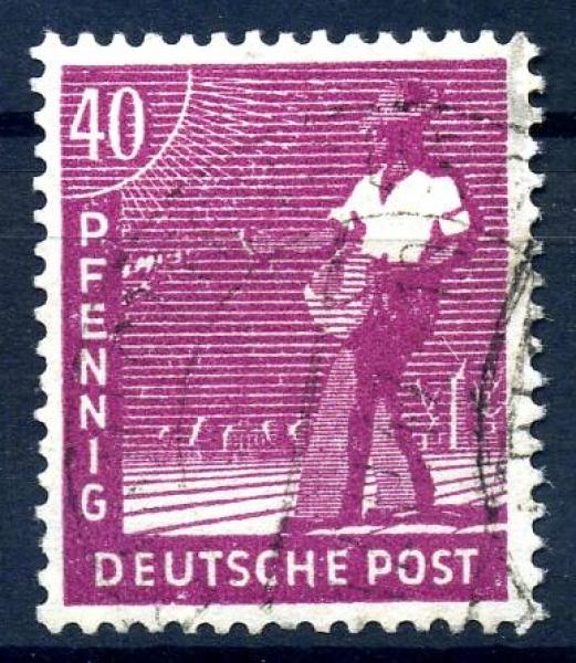 KONTROLLRAT_1947_PLATTENFEHLER_Nr_954_II_gestempelt_Bild1