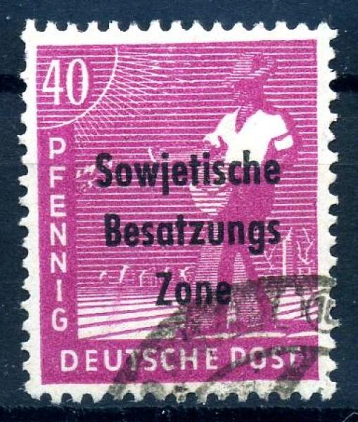 SBZ_1948_PLATTENFEHLER_Nr_193_PF_II_gestempelt_Bild1