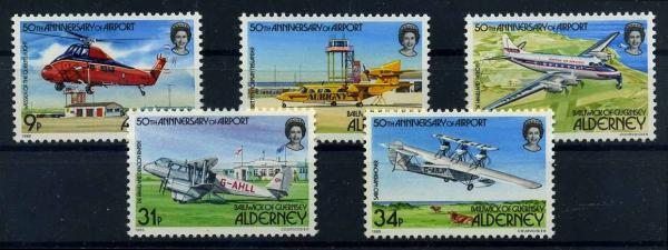 ALDERNEY_1985_Nr_18_22_postfrisch_Bild1