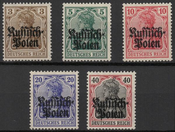DP_IN_POLEN_1915_Nr_1_5_postfrisch_Bild1