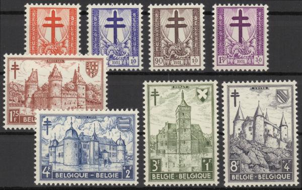 BELGIEN_1951_Nr_816_921_postfrisch_Bild1