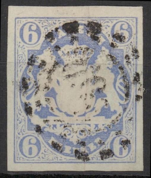 BAYERN_1867_Nr_16_gestempelt_Bild1