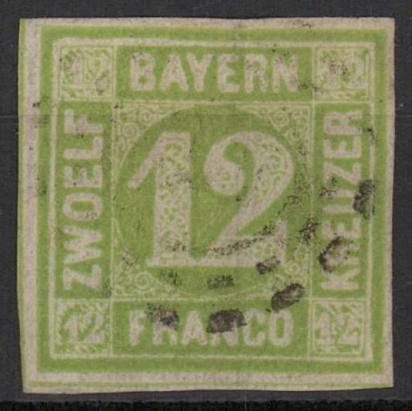 BAYERN_1862_Nr_12_gestempelt_Bild1