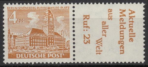 BERLIN_1952_ZD_W25_postfrisch_Bild1
