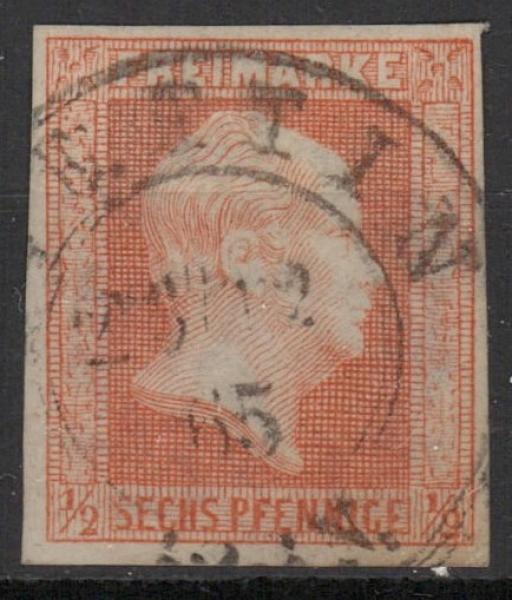 PREUSSEN_1850_Nr_1_gestempelt_Bild1