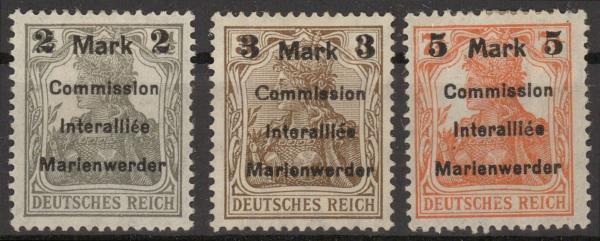 MARIENWERDER_1920_Nr_23_25_ungebraucht_Bild1