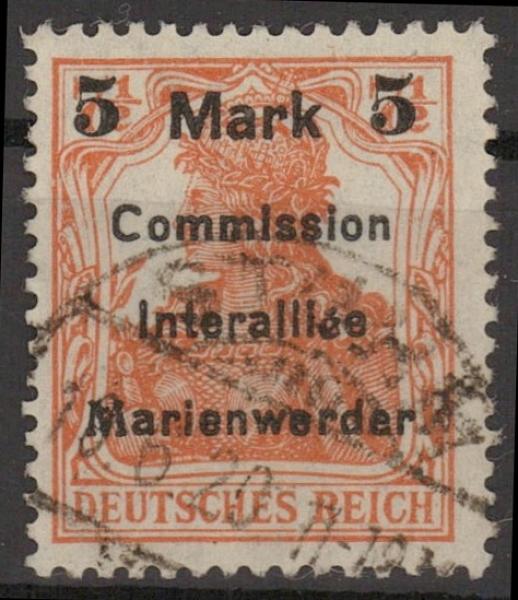 MARIENWERDER_1920_Nr_25_gestempelt_Bild1
