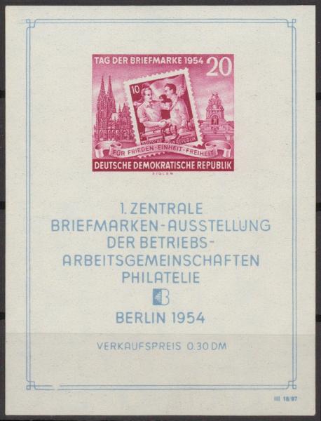 DDR_1954_Bl.10_I_postfrisch_Bild1