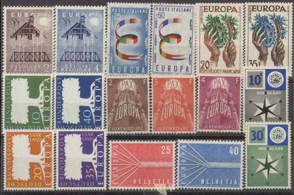 EUROPA_CEPT_Jahrgang_1957__postfrisch_Bild1