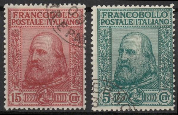 ITALIEN_1910_Nr_95_96_gestempelt_Bild1
