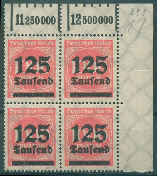 DEUTSCHES_REICH_1923_PLATTENFEHLER_Nr_291_F9_postfrisch_Bild1