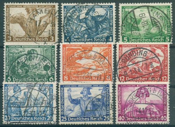 DEUTSCHES_REICH_1933_Nr_499_507A_gestempelt_Bild1