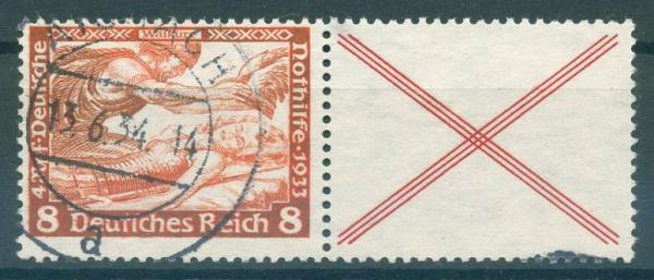 DEUTSCHES_REICH_1933_ZD_Nr_W53_gestempelt_Bild1