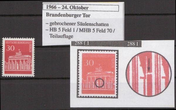 BERLIN_1966_PLATTENFEHLER_Nr_288_I_postfrisch_Bild1