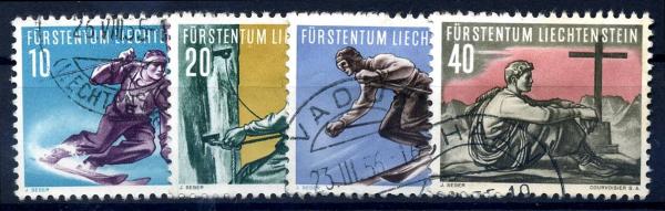 LIECHTENSTEIN_1955_Nr_334_337_gestempelt_Bild1