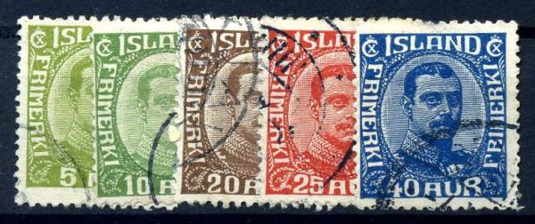 ISLAND_1921_Nr_99_103_gestempelt_Bild1