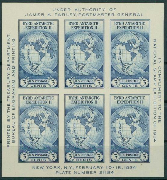 USA_1934_Bl.3_postfrisch_Bild1