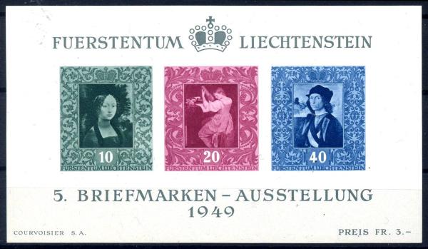 LIECHTENSTEIN_1949_Bl.5_postfrisch_Bild1