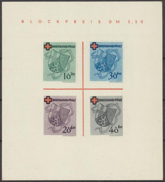 FRZ.ZONE_R._PFALZ_1949_Bl.1I_postfrisch_Bild1