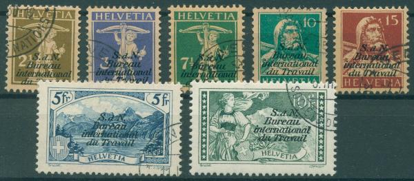 SCHWEIZ_BIT_1927_Nr_25_31_gestempelt_Bild1