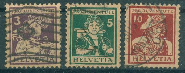 SCHWEIZ_1916_Nr_130_132_gestempelt_Bild1