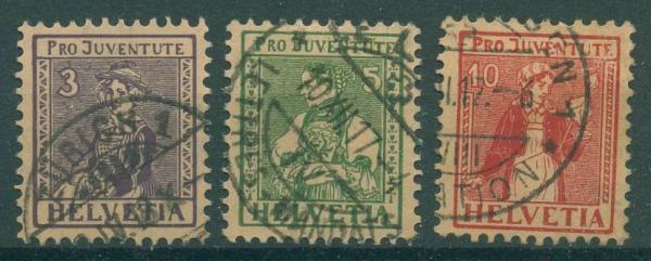 SCHWEIZ_1917_Nr_133_135_gestempelt_Bild1