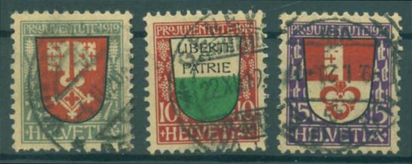 SCHWEIZ_1919_Nr_149_151_gestempelt_Bild1