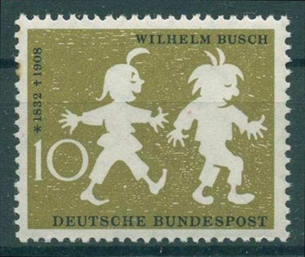 BUND_1958_PLATTENFEHLER_Nr_281_f2_postfrisch_Bild1