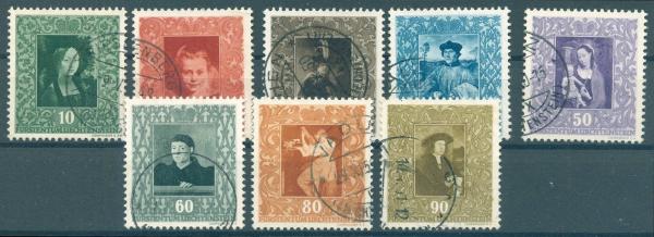 LIECHTENSTEIN_1949_Nr_268_276_gestempelt_Bild1