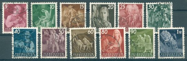 LIECHTENSTEIN_1951_Nr_289_300_gestempelt_Bild1