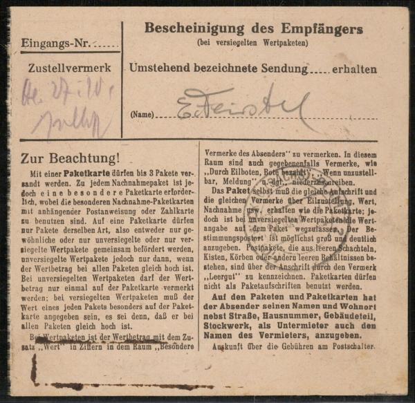 SBZ_1948_Interessante_Paketkarte_mit_Nr_203_gestempelt_Bild2
