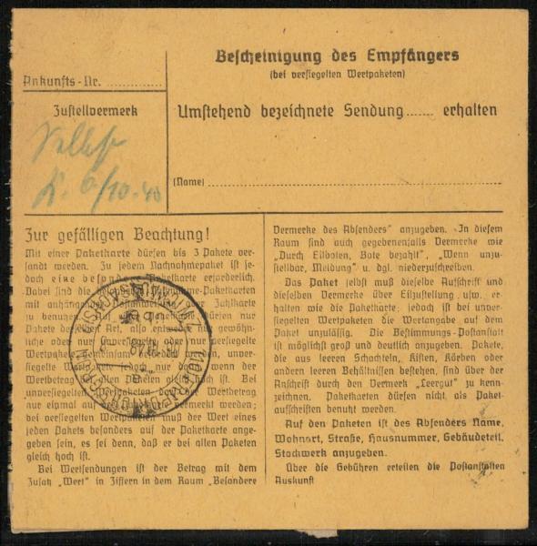 SBZ_1948_Interessante_Paketkarte_mit_Nr_205_gestempelt_Bild2