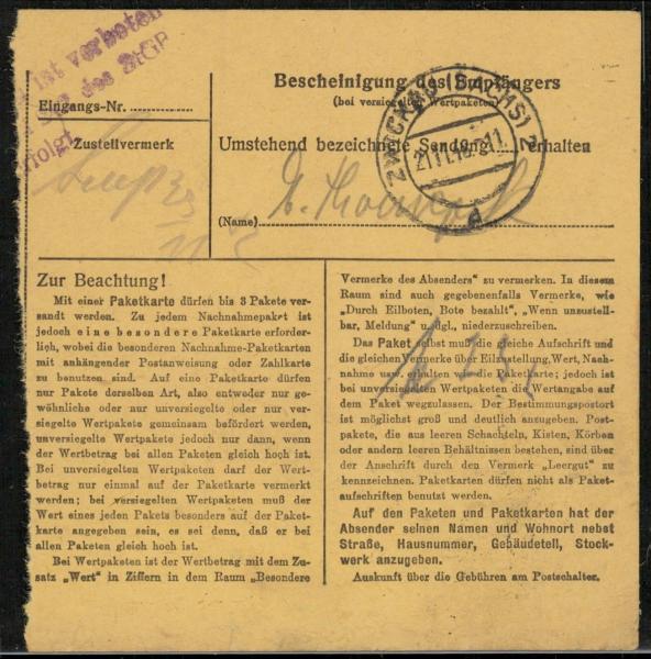 SBZ_1948_Interessante_Paketkarte_mit_Nr_203_gestempelt_Bild2