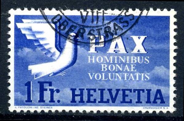 SCHWEIZ_1945_Nr_455_gestempelt_Bild1