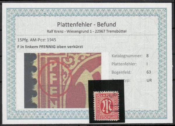 BIZONE_1948_PLATTENFEHLER_Nr_8I_gestempelt_Bild1
