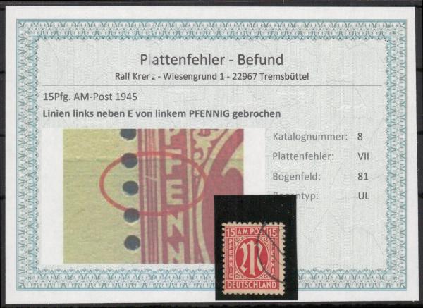 BIZONE_1948_PLATTENFEHLER_Nr_8VII_gestempelt_Bild1