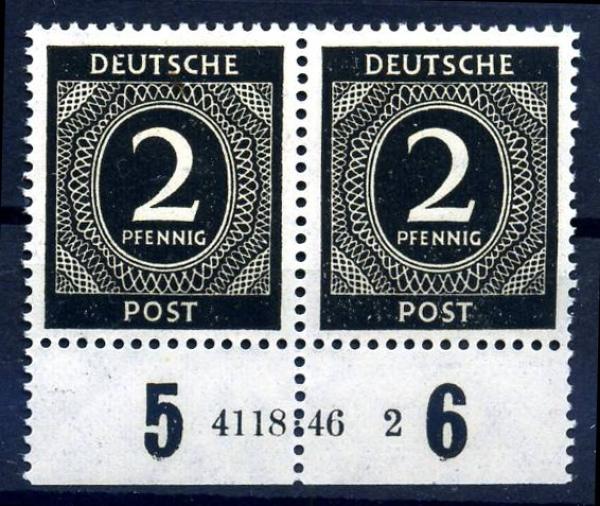 KONTROLLRAT_1946_Nr_912b_HAN_postfrisch_Bild1