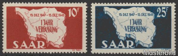 SAARLAND_1948_Nr_260_261_postfrisch_Bild1