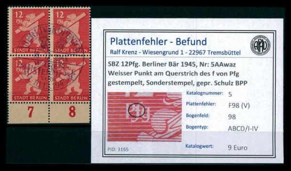 SBZ_1945_Nr_5AAwaz_F98_(V)_gestempelt_Bild1