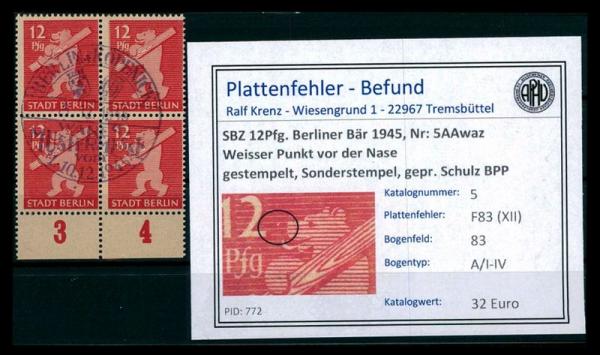SBZ_1945_Nr_5AAwaz_F83_(XII)_gestempelt_Bild1